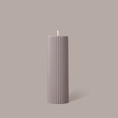 Wide Column Pillar Candle - Beige by Black Blaze