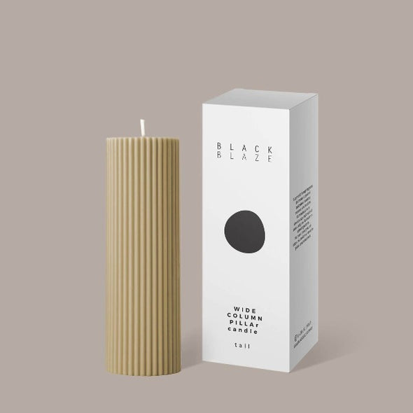 Wide Column Pillar Candle - Honey by Black Blaze