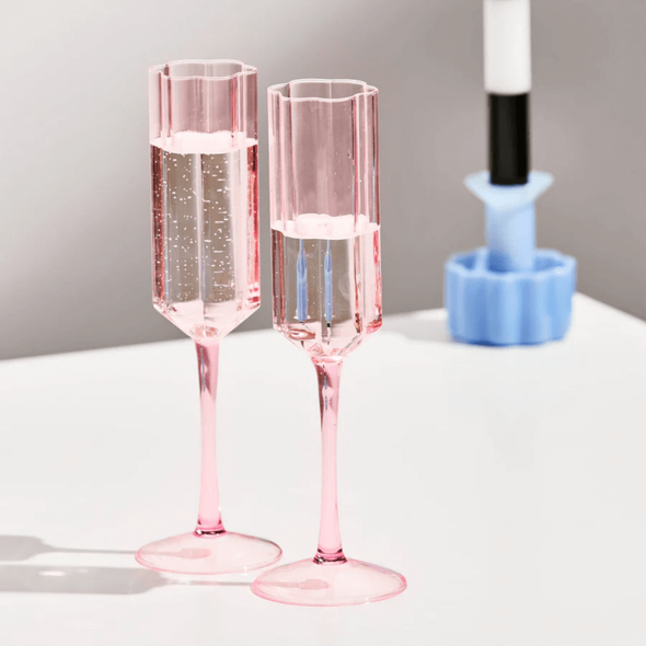 Wave Flute Set in Pink