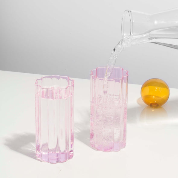 Wave Highballs in Pink