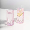 Wave Highballs in Pink