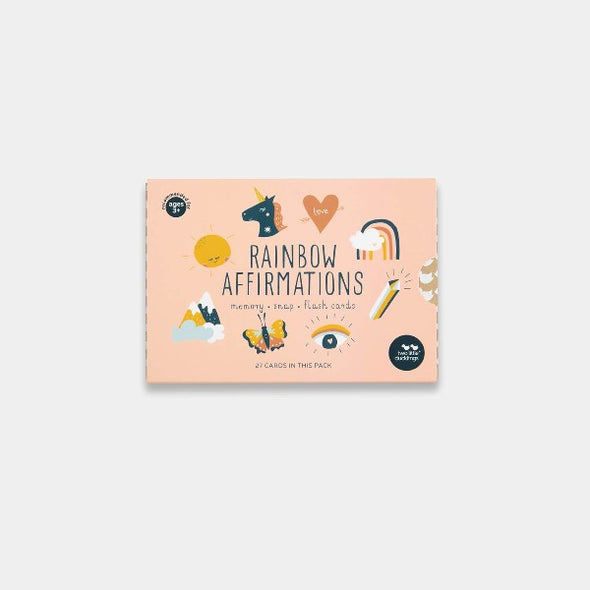Rainbow Affirmations Memory + Snap Game by Two Little Ducklings