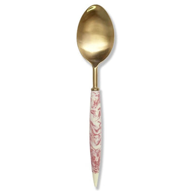pink marble serving spoon by Kip and Co