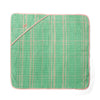 Split Pea Tartan Waffle Baby Towel
