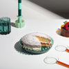 Pearl Platter in Teal + Jade by Fazeek AS CAKE PLATE