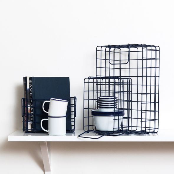 Mustard Made Baskets in NAVY