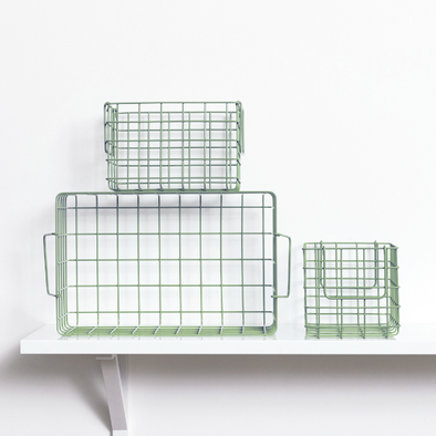 Mustard Made Baskets in SAGE
