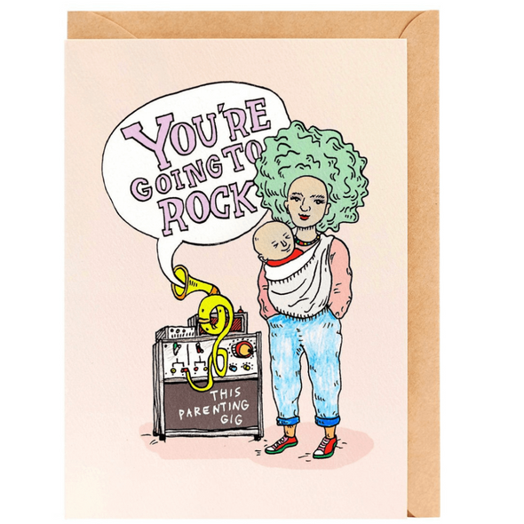 Rockin' Baby Mumma Card