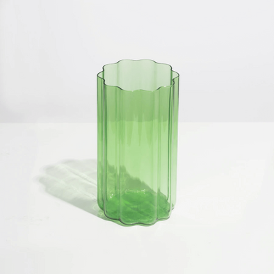 Wave Vase in Green