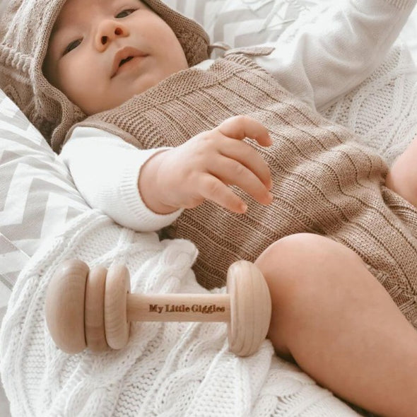 Keepsake Timber Rattle by My Little Giggles