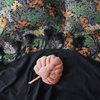 Shrimp Velvet Monstera Cushion by Kip&Co