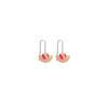 Kirsten Katz Flora Layered Small Moon Long Drop Earrings