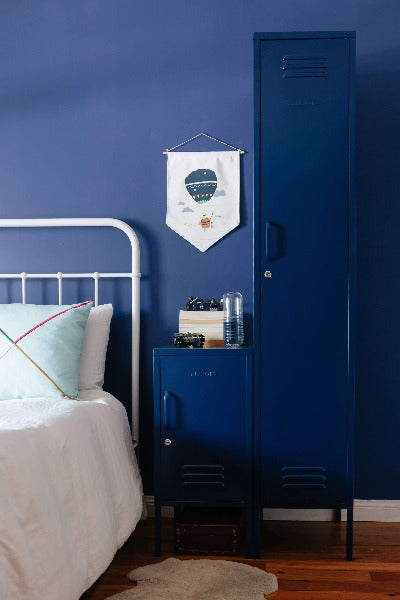 The Skinny Locker In Navy by Mustard Made