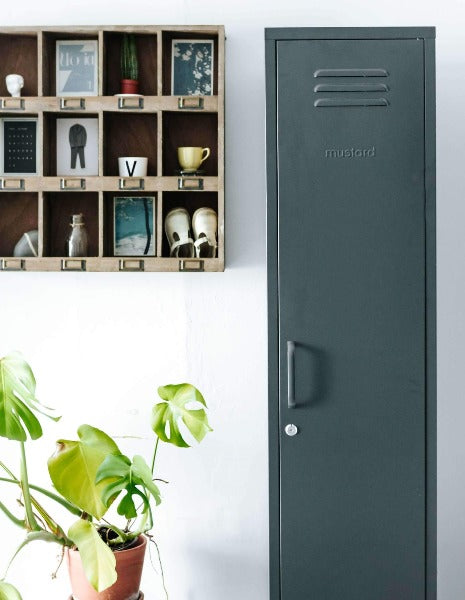 The Skinny Locker In Slate by Mustard Made