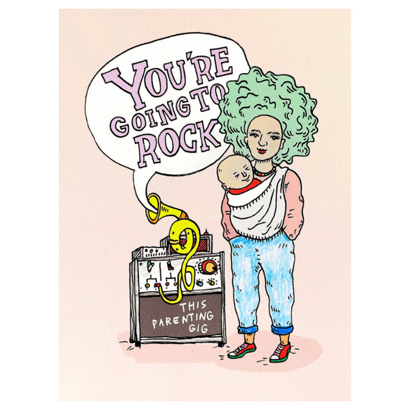 Rockin' Baby Mumma Card