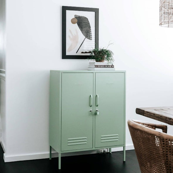 the midi in sage by Mustard Made