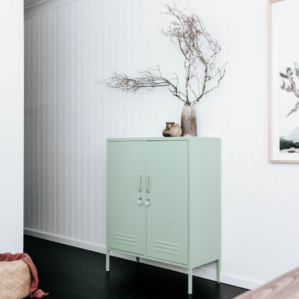 the midi in sage by Mustard Made