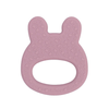 Bunny Teether in Dusty Rose