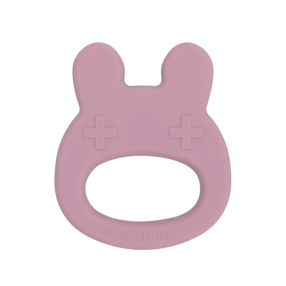 Bunny Teether in Dusty Rose