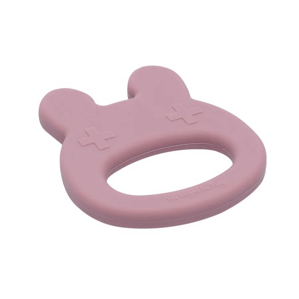 Bunny Teether in Dusty Rose