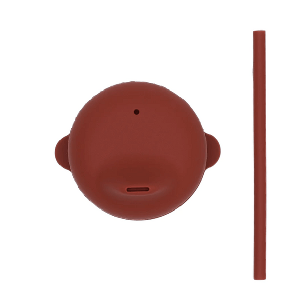 Sippie Lid + Mini Straw) Set in Rust by We Might Be Tiny