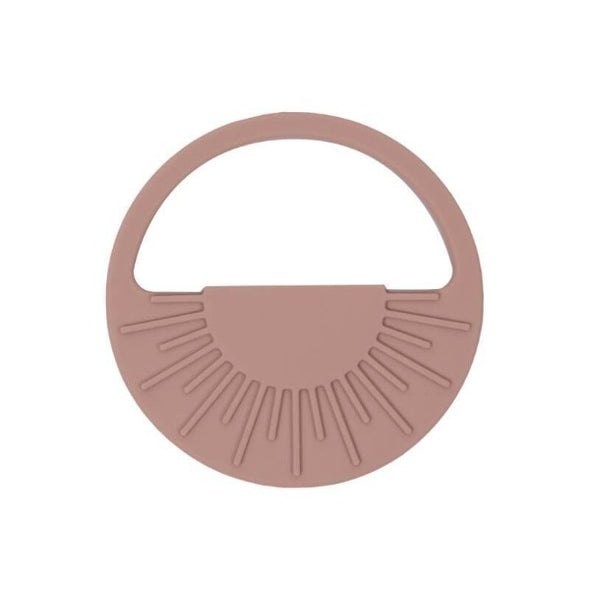Silicone Sun Teether in Light Rose by My Little Giggles