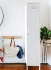 The Skinny Locker In White by Mustard Made